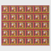 メリークリスマスのまわりに世界 ラッピングペーパー (フラット)