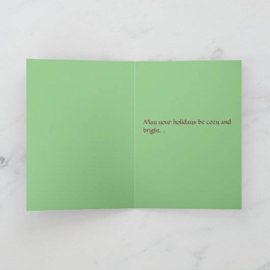 メリークリスマスのアイルランドの休日の挨拶状 シーズンカード (内部)