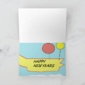 メリークリスマスのアヒル シーズンカード (内部)