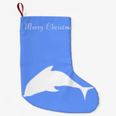 メリークリスマスのイルカ スモールクリスマスストッキング (正面)
