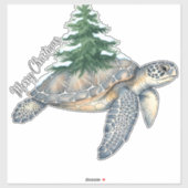 メリークリスマスのウミガメ シール (シート)