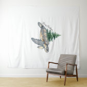 メリークリスマスのウミガメ タペストリー (インサイチュ(横))