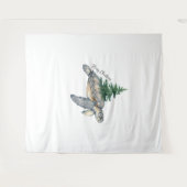 メリークリスマスのウミガメ タペストリー (正面(横))