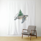 メリークリスマスのウミガメ タペストリー (インサイチュ)
