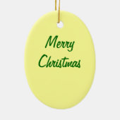 メリークリスマスのオランダの女の子の休日のオーナメント セラミックオーナメント (裏面)