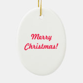 メリークリスマスのオーナメント1 セラミックオーナメント (裏面)