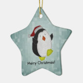 メリークリスマスのオーナメント セラミックオーナメント (左)