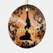 メリークリスマスのオーナメント セラミックオーナメント (左)