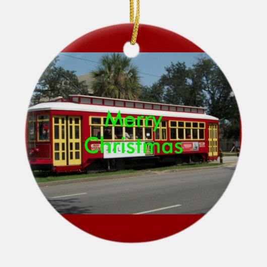 メリークリスマスのオーナメント セラミックオーナメント (正面)