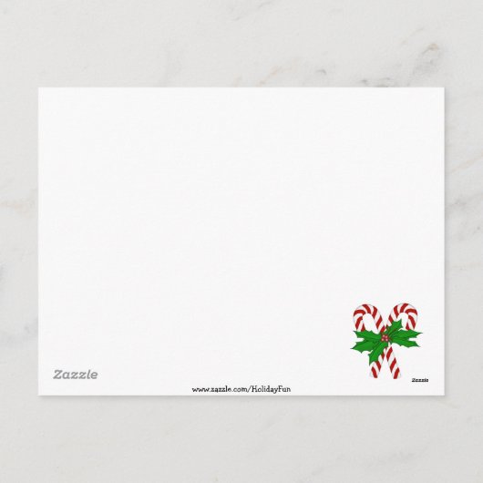 メリークリスマスのカエルの郵便はがき シーズンポストカード (裏面)