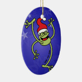 メリークリスマスのカエル セラミックオーナメント (右)