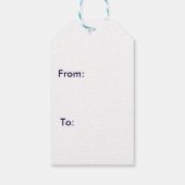 メリークリスマスのカスタマイズモダン可能 ギフトタグ (裏面)