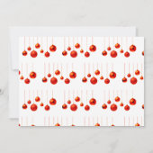 メリークリスマスのカスタマイズ可能なカード付きレッドボーブル (裏面)