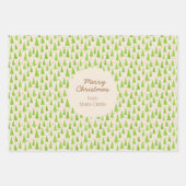 メリークリスマスのカスタマイズ可能なラッピング紙シート ラッピングペーパーシート (正面3)