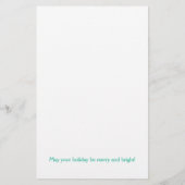 メリークリスマスのカスタマイズ可能な文房具 便箋 (裏面)