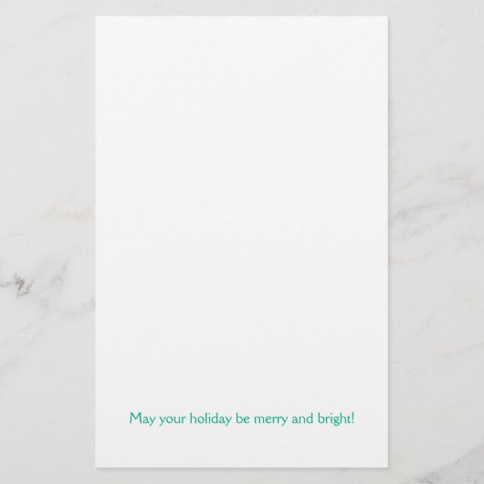 メリークリスマスのカスタマイズ可能な文房具 便箋 (裏面)