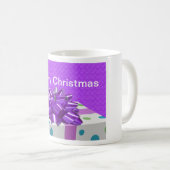 メリークリスマスのカスタマイズ コーヒーマグカップ (正面右)