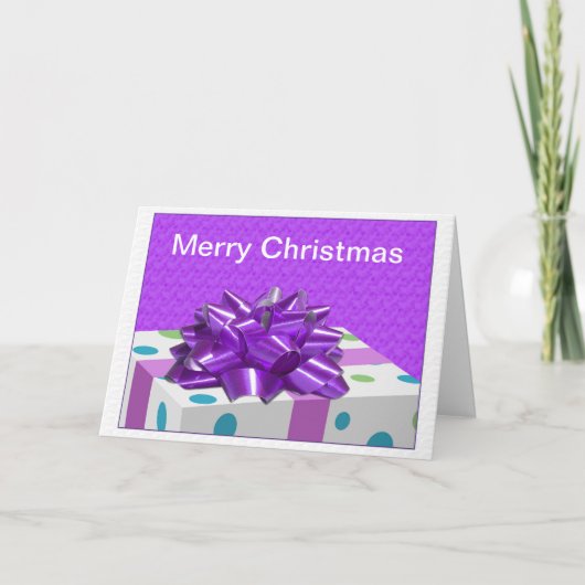 メリークリスマスのカスタマイズ シーズンカード (正面)