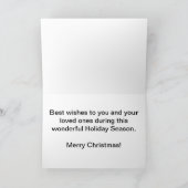 メリークリスマスのカスタマイズ シーズンカード (内部)