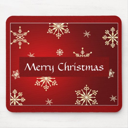 メリークリスマスのカスタマイズ マウスパッド (正面)