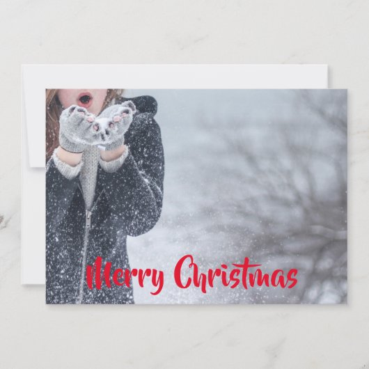 メリークリスマスのカスタマイズ 案内状 (正面)