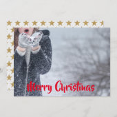 メリークリスマスのカスタマイズ 案内状 (正面/裏面)