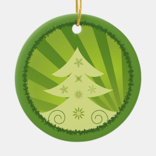 メリークリスマスのカスタムなオーナメント セラミックオーナメント (正面)