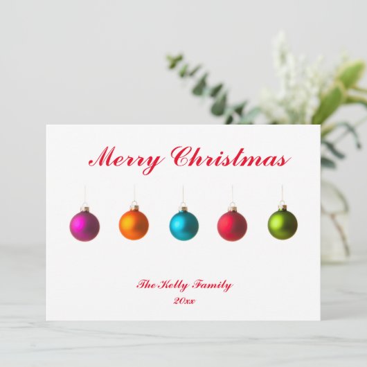 メリークリスマスのカラフルは文字カードと一緒に (スタンド正面)