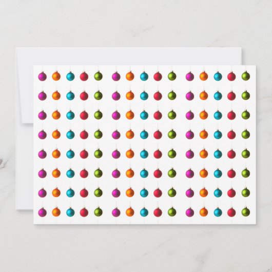 メリークリスマスのカラフルは文字カードと一緒に (裏面)