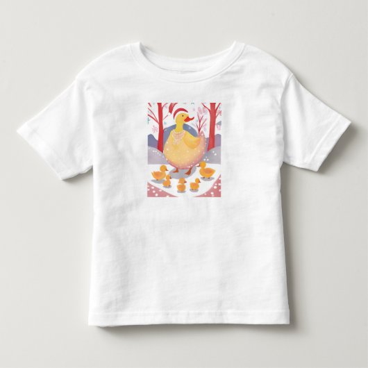 メリークリスマスのガチョウ トドラーTシャツ (正面)