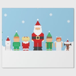 メリークリスマスのギフトの包装紙 ラッピングペーパー