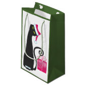 メリークリスマスのギフトバッグ スモールペーパーバッグ (正面アングル)