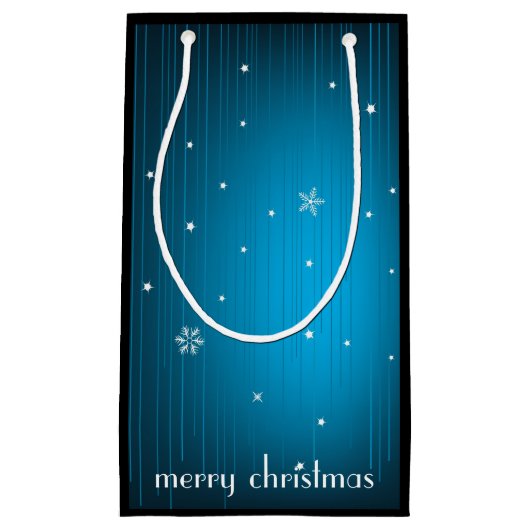 メリークリスマスのギフトバッグ スモールペーパーバッグ (正面)