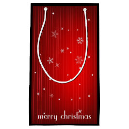 メリークリスマスのギフトバッグ スモールペーパーバッグ