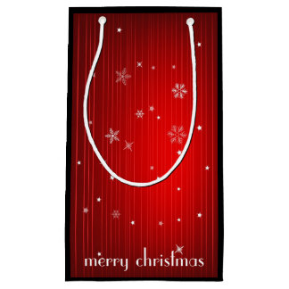 メリークリスマスのギフトバッグ スモールペーパーバッグ