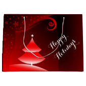 メリークリスマスのギフトバッグ ラージペーパーバッグ (正面)