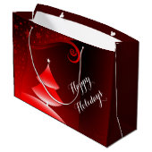 メリークリスマスのギフトバッグ ラージペーパーバッグ (裏面アングル)