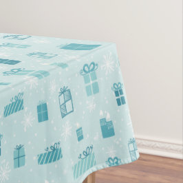 メリークリスマスのギフト用の箱パターン-冬パターン テーブルクロス