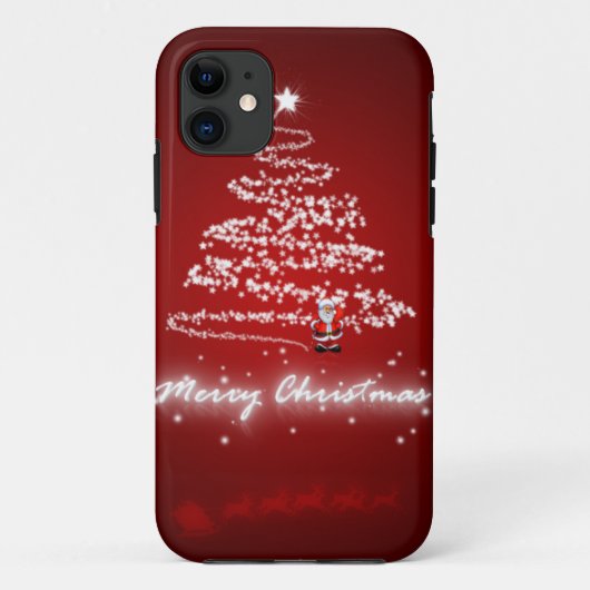 メリークリスマスのクリスマスのサンタのiphone 5の5s場合 Case-Mate iPhoneケース (裏面)