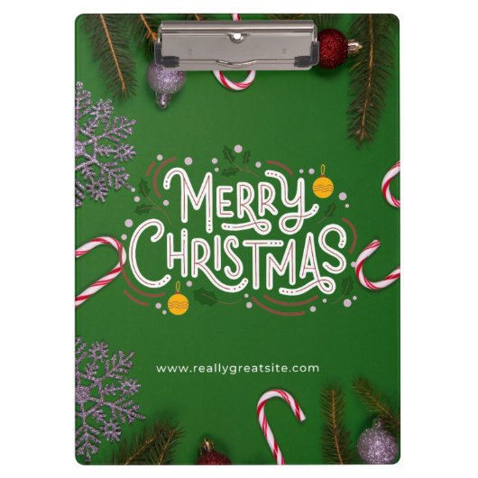 メリークリスマスのクリップボード クリップボード (正面)