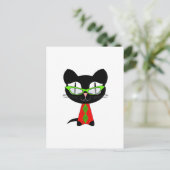 メリークリスマスのクール子猫 シーズンポストカード (スタンド正面)
