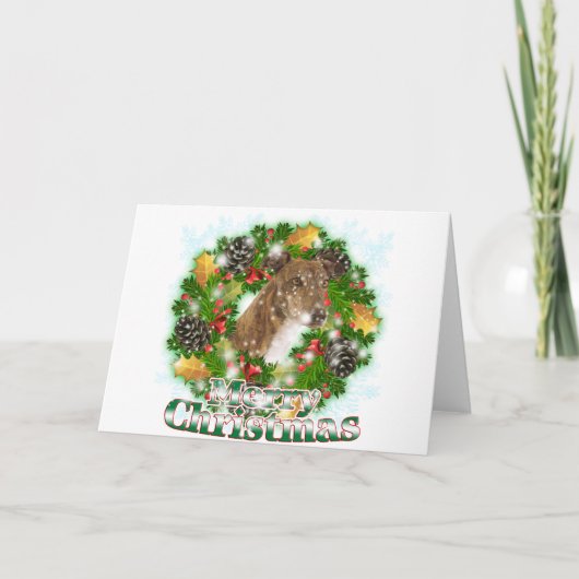 メリークリスマスのグレイハウンド シーズンカード (正面)