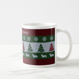 メリークリスマスのコーギーのマグ コーヒーマグカップ