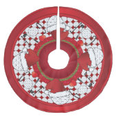 メリークリスマスのゴルフ恋人 ブラッシュドポリエステルツリースカート (正面)