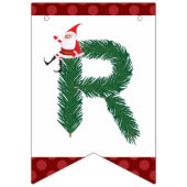 メリークリスマスのサンタのマツ針-旗布の旗 バンティングフラッグ (第3の旗)