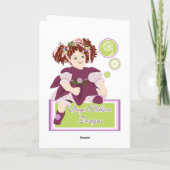 メリークリスマスのサンタの挨拶状 シーズンカード (裏面)