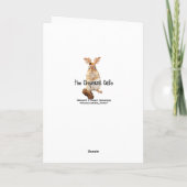 メリークリスマスのサンタの《鳥》アメリカゴガラカード シーズンカード (裏面)