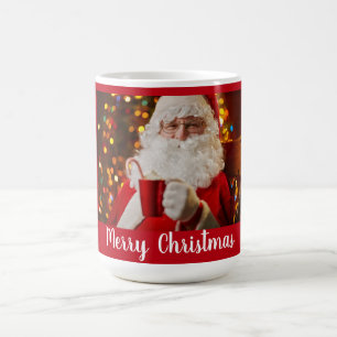 メリークリスマスのサンタクロースのジャンボマグ コーヒーマグカップ