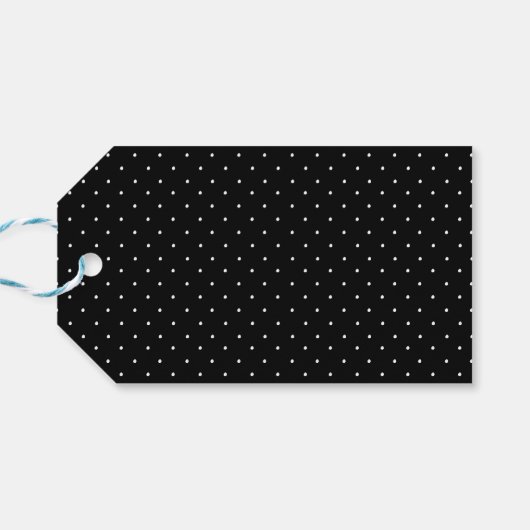 メリークリスマスのシックなスクリプト文字ブラック ギフトタグ (裏面横)