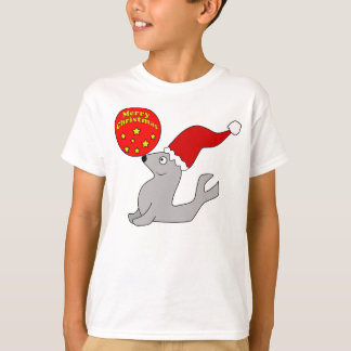 メリークリスマスのシールはTシャツをからかいます Tシャツ
